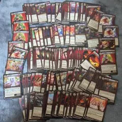 イジンデン 赤文明まとめ売り R・ノーマル 約130枚 デッキパーツのサムネイル