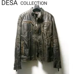 デサDESA COLLECTION◇トルコ製ライダースジャケット◇レザーブルゾン