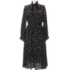 INGNI　花柄 黒 ワンピース Mサイズ