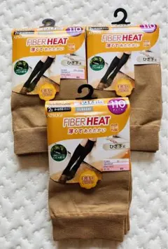 ATSUGI FIBER HEAT 110デニール ひざ下 3足セット