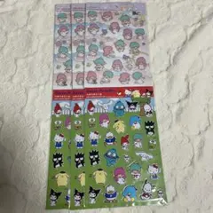 ペタペタシール　サンリオ（サンリオキャラクターズ）ダイソー　2種6枚セット 新品
