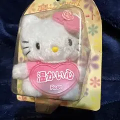 Hello Kitty 花言葉プチメッセージプレート ローズ ぬいぐるみ