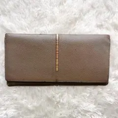 Paul Smith 長財布 ブラウン レザー ロゴ メンズ レディース