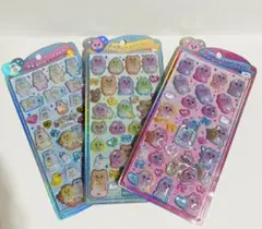 おぱんちゅうさぎ　んぽちゃむ　うるちゅるポップシール3点セット