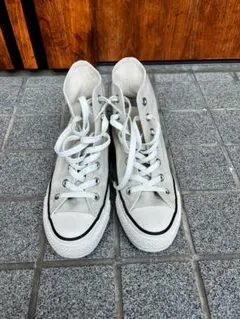 CONVERSE ハイカットスニーカー ベージュ24.0 cm 【1回のみ使用】