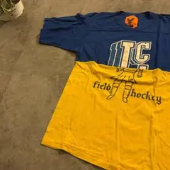 ★MDYD4553 人気スト系デザイン Vネック 半袖 ドッキングTシャツ