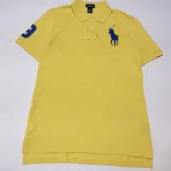 ポロラルフローレン　ポロシャツ　黄色　XL 18-20 170　メンズM-L