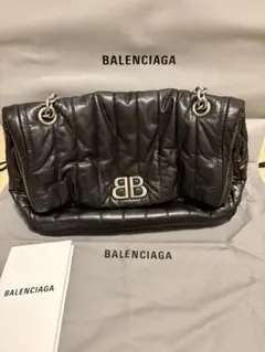 p*e様 BALENCIAGA MONACO ミディアムチェーンバッグ メタリッ - メルカリ
