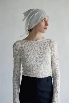 littlesuzie COTTON SHRINK LACE 2WAY TOPのサムネイル