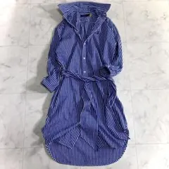 極美品♪ポロ ラルフローレン ストライプ ロングシャツワンピース