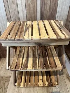 CAPTAIN STAG 3段木製ラック