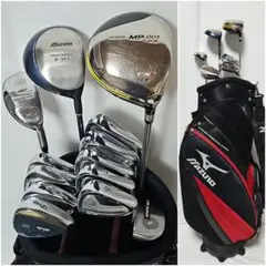 メンズ 右利き 初心者～ Mizuno ゴルフクラブセット キャディバッグ付