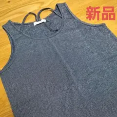E hyphen world gallery　タンクトップ ストラップ　紺のサムネイル