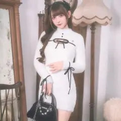 ミシェルマカロン ニット ワンピース
