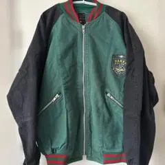 HAKKA CLUB ジャンパー 緑黒ヴィンテージ