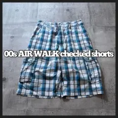 00s AIR WALK checked cargo shorts y2k