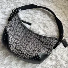 【未使用級】COACH コーチ ワンショルダー レザー キャンバス 6351