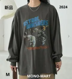 ✿ ビィンテージピグメント加工、猫ロンt.M.黒。【在庫1】