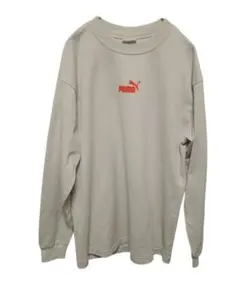 PUMA ベージュ 長袖Tシャツ　Mサイズ