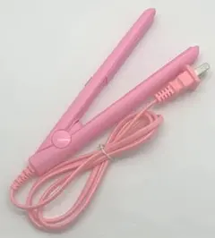 ヘアアイロン　ミニ　ストレート　旅行　持ち運び　前髪　携帯　ピンク　外箱なし