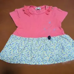 RAG MART 花柄切り替え トップス 95cm