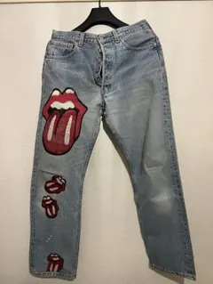 Levi's 501USA製ローリングストーズ刺繍W32紙パッチ