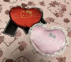 新品サンリオ　ハローキティ　ポーチ　コインケース　ハート型　天使　悪魔2点セット