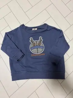 ダダンダン　DADANDAN 刺繍トレーナー ブルー