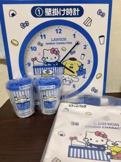 4点セット！サンリオ当たりくじ　①ローソン 壁掛け時計