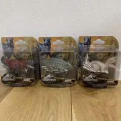 【新品】ジュラシック・ワールド 恐竜ミニカー 3体セット　ズームライダーズ