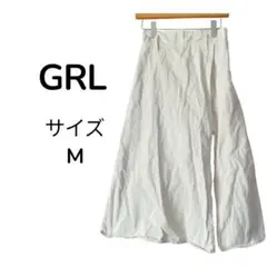 GRL グレイル レイヤード風 スリット スカート サイズ M アイボリー
