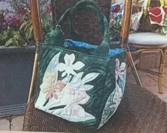 Kathy Mom 花柄キルティングトートバッグ