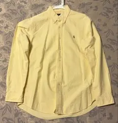 希少美品】ラルフローレン ライトイエロー ボタンダウン 長袖シャツ 