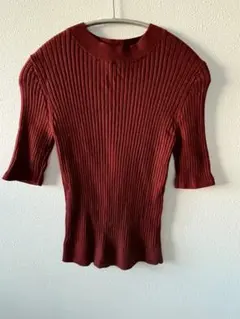 UNIQLO エクストラファインメリノリブモックネックセーター（5分袖)