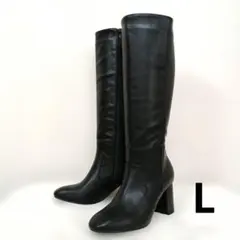 未使用☆オペークドットクリップ　ロングブーツ　L