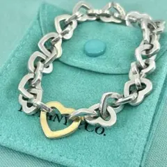 Tiffany ティファニー ハートリンク ブレスレット 925/750 コンビのサムネイル