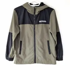 OUTDOOR ナイロンジャンパー カーキ×ブラック 140cmのサムネイル