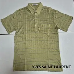 Yves Saint Laurent ポロシャツ カーキ チェック柄のサムネイル