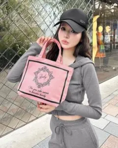 Rady ミニトートバッグ ピンク×ブラックのサムネイル