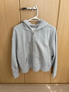 UNIQLO グレー フルジップパーカー　XL
