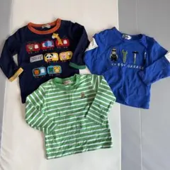 長袖Tシャツ3枚セット80cm