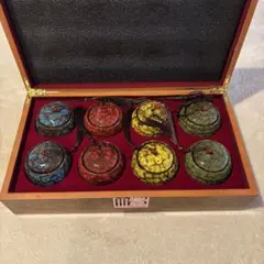 中国茶器セット 木箱入り 茶葉付き