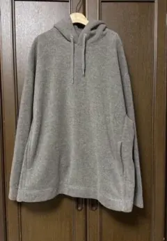 希少✨　美品　ユニクロ U ワイドフィットフリースプルパーカー　ベージュ　XXL