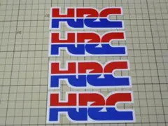 HRC ステッカー 4枚 111mm×40mm HONDA RACING