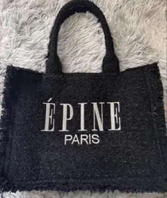 ÉPINE PARIS book tote bag ツイード黒 ÉPINE PARIS book tote bag ツイード 黒 - メルカリ