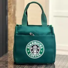 大容量 スターバックス トートバッグ 緑