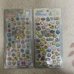 ジュエルプチドロップシール ふわふわとりのなかまたち 2枚セット