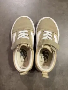 Vans ベージュ キッズスニーカー　15cm