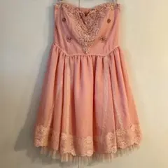 MERCURYDUO♡ピンクビジューレース ミニワンピ 美品