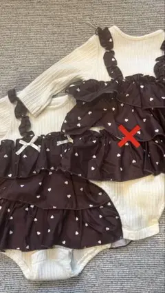 apres les cours 70のみハートワンピース